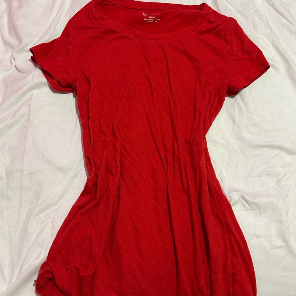 No Boundaries Bright Red Short Sleeve Tee